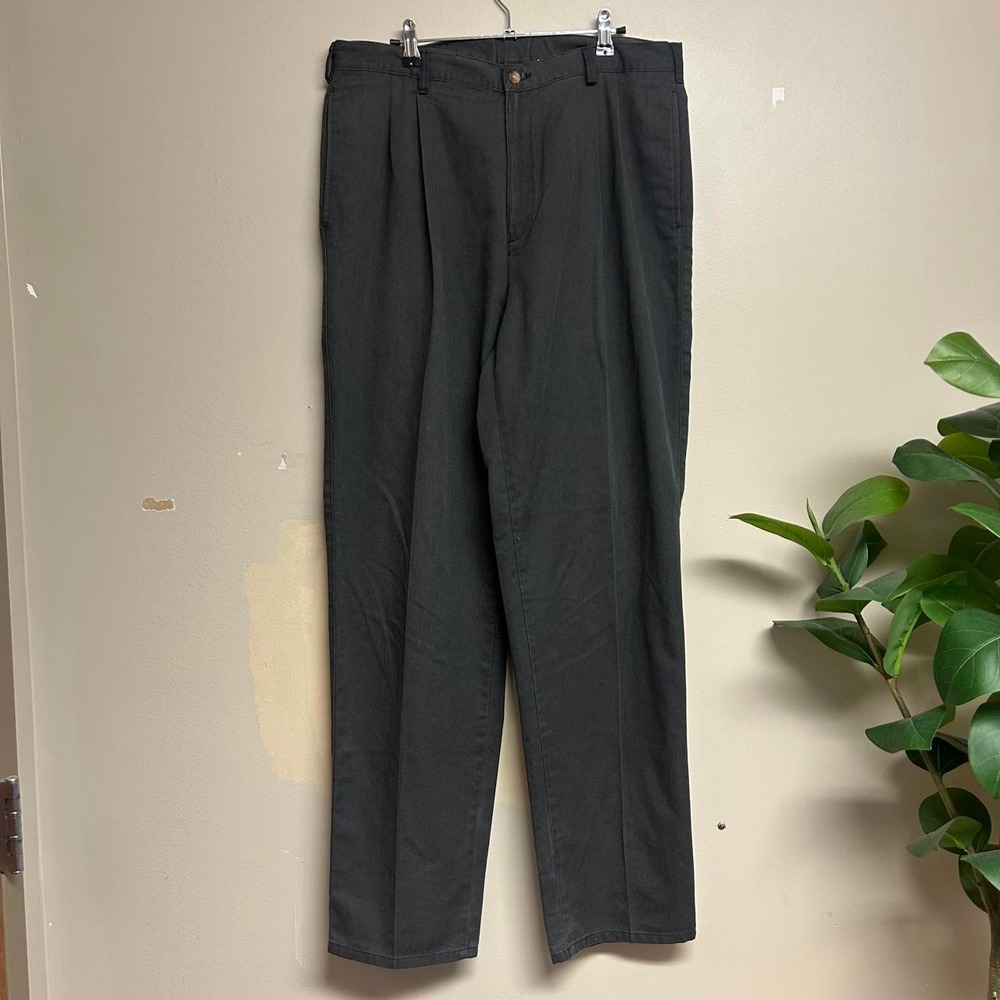 Vintage 90s Puritan Faded Black Pleated Wide Leg Baggy Pants 34x34
